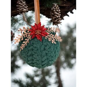 Handmade Crocheted Christmas Ornament Christmas Bauble